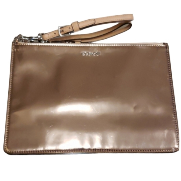Coach Gold Metallic Bag - Picture 1 of 6